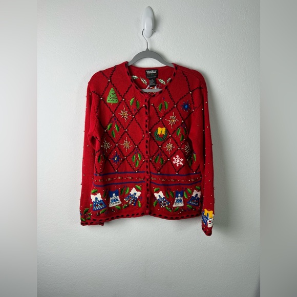 Designers Originals Sweaters - Designers Original Studio Christmas Holiday Sweater Cardigan
